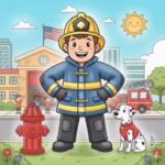 Free Firefighter Coloring Pages for kids