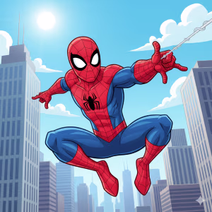 Free Coloring sheets of Spider Man for kids