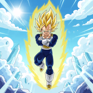 Vegeta Anime Coloring Pages for Kids
