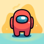 Easy Among Us Coloring Pages for kids free