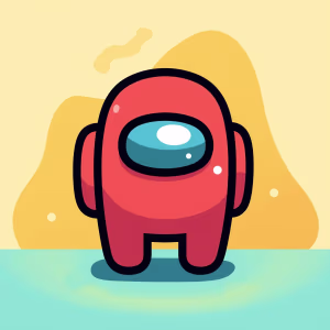 Easy Among Us Coloring Pages for kids free