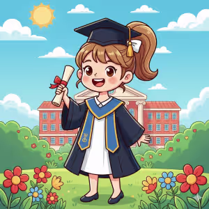 Graduation Day Coloring pages for kids fun