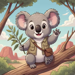 Cute Koala Coloring Pages