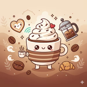 Free coffee Coloring printable for kids