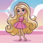 Online Barbie Coloring Sheets for Firls