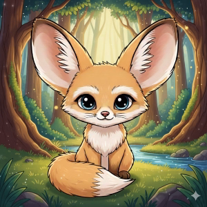 Free Printable Fennec Fox Coloring Pages