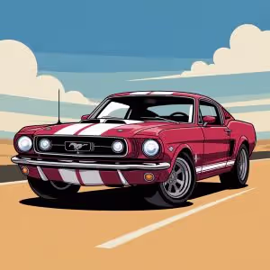 Free Printable Mustang Car Coloring Pages For Kids
