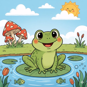 Free Printable Frog Coloring Pages For Kids
