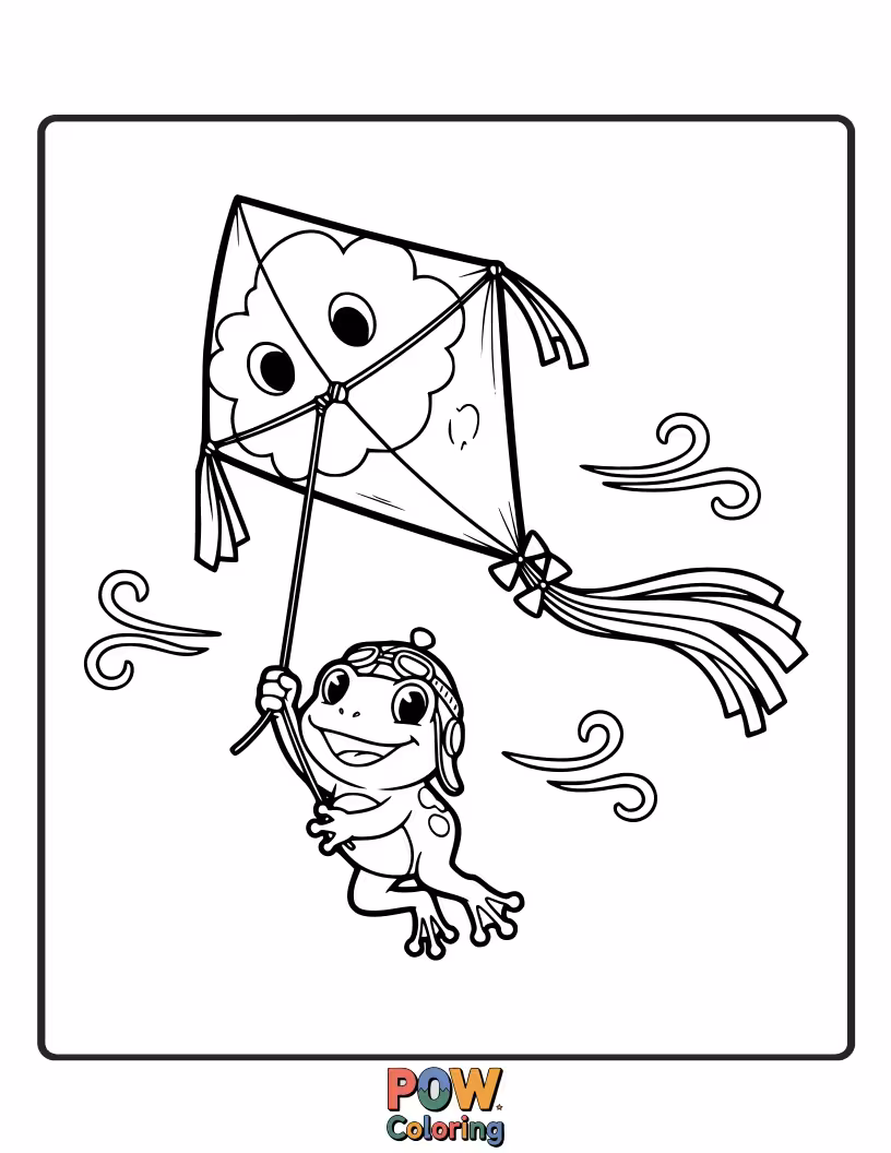 Free coloring page of This kind frog dentist is examining a patient's teeth with a friendly demeanor. Promote healthy smiles with your coloring!