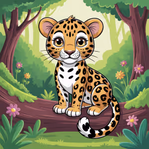 Online Leopard Coloring Sheets for kids