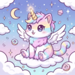 Free Printable Unicorn Cat Pages For Kids