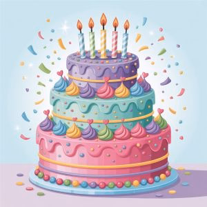 Free Printable Cakes Coloring Pages For Kids