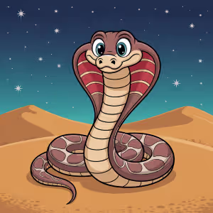 Cute Cobra Snake Coloring Pagez for kids