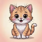 Easy Cat coloring sheets for toddlers