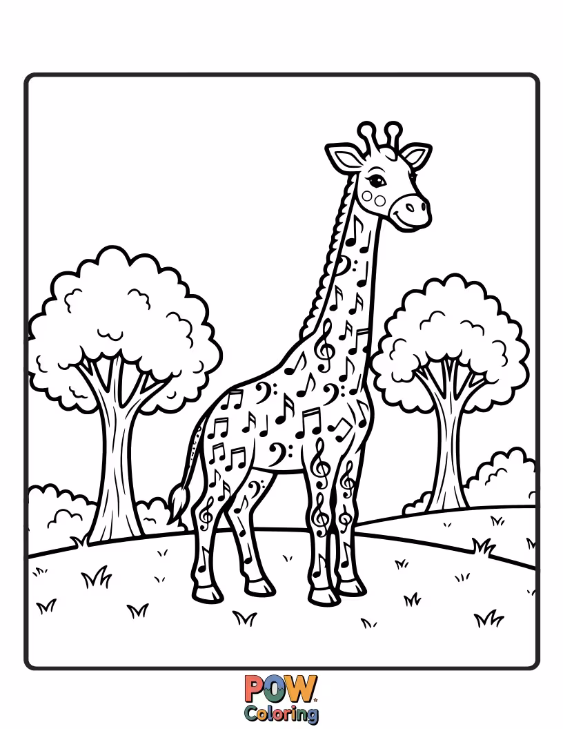 Free coloring page of A cute, smiling basilisk with colorful scales, peeking out from behind a giant, enchanted mushroom.