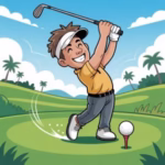 Golf Coloring Sheets for kids