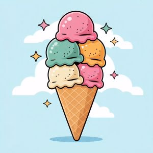 Free printable IceCream Coloring Pages For Kids