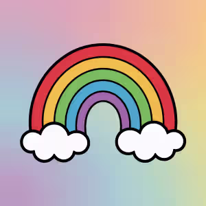 Kids Rainbow Coloring sheets for fun