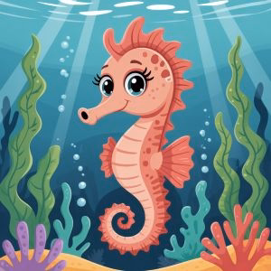 Free Printable Sea Horse Coloring Pages For Kids