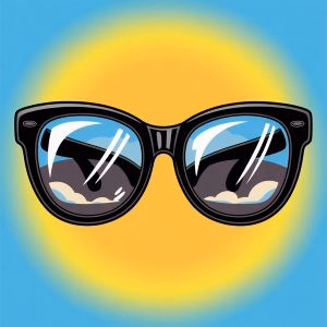 Free Printable Sun Glass Coloring Pages For Kids