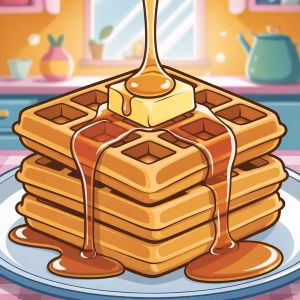 Free Printable Waffles Coloring Pages For Kids