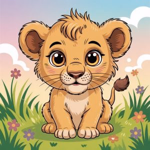 Free Printable Baby Lion Coloring Pages For Kids