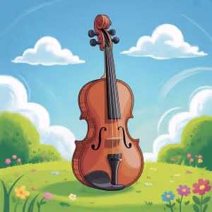 Coloring Pages of Violin for kids , free and pdf downloadable
