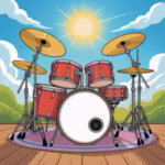 Free Printable Drums Coloring Sheets for kids