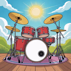 Free Printable Drums Coloring Sheets for kids