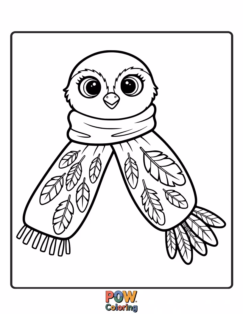 Free coloring page of A gentle bird perched on a soft, intricately patterned scarf. Imagine the delicate details of feathers and fabric.