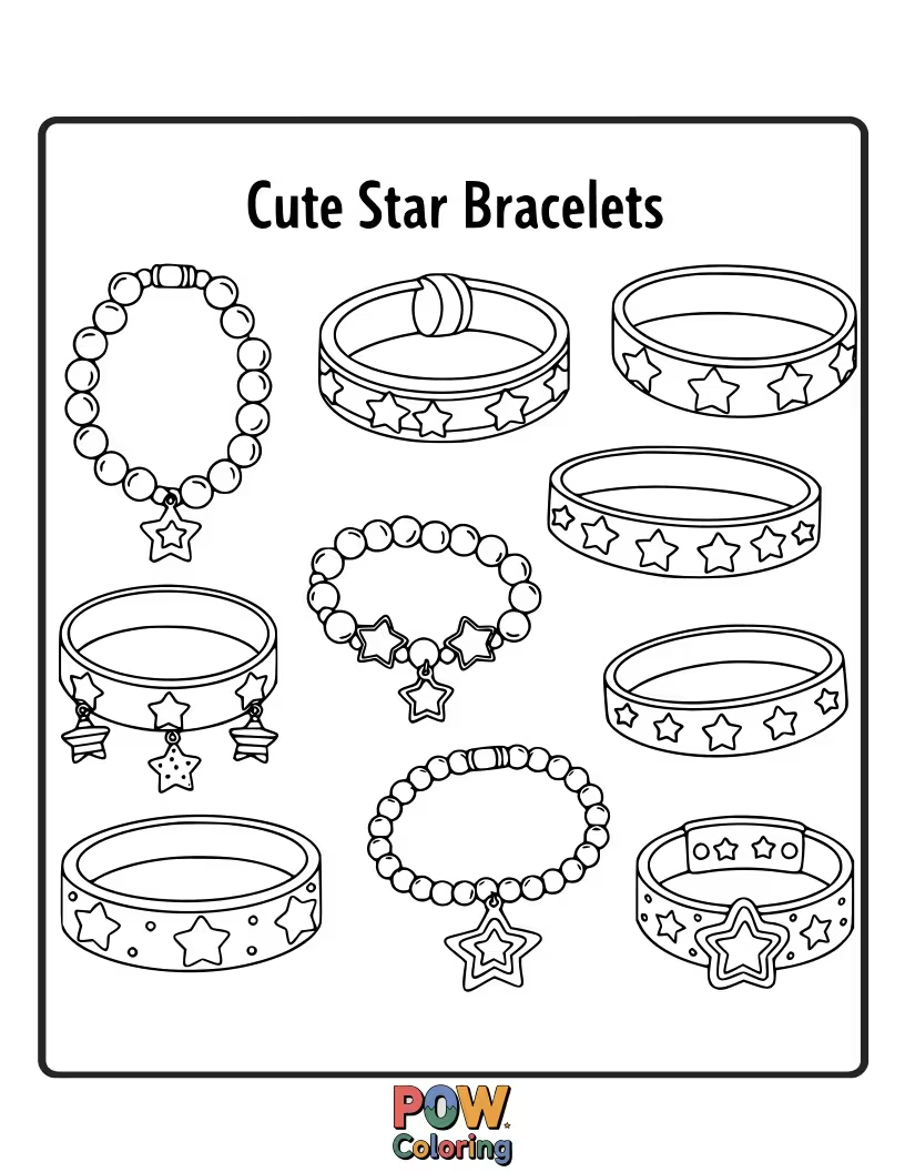 33 Bracelets Coloring Pages (Free PDF Printable)
