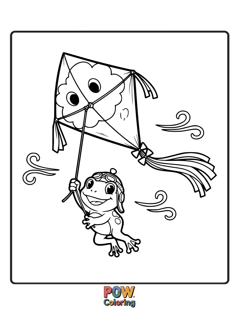 Free coloring page of This kind frog dentist is examining a patient's teeth with a friendly demeanor. Promote healthy smiles with your coloring!