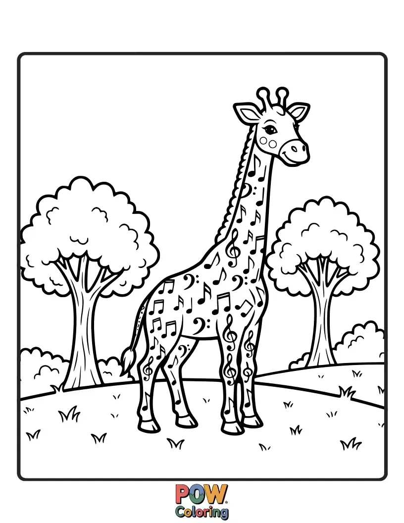 Free coloring page of A cute, smiling basilisk with colorful scales, peeking out from behind a giant, enchanted mushroom.