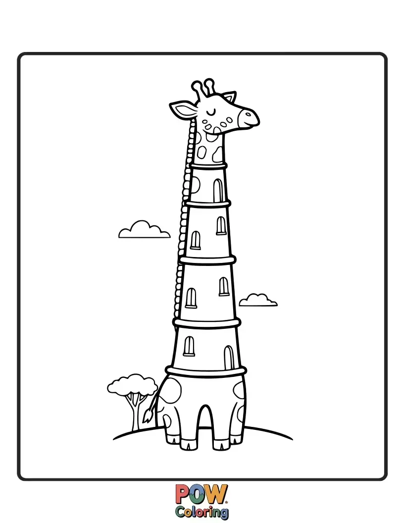 Free coloring page of A small, sleeping dragon with colorful scales, curled up on a pile of treasure, exhaling tiny puffs of smoke.