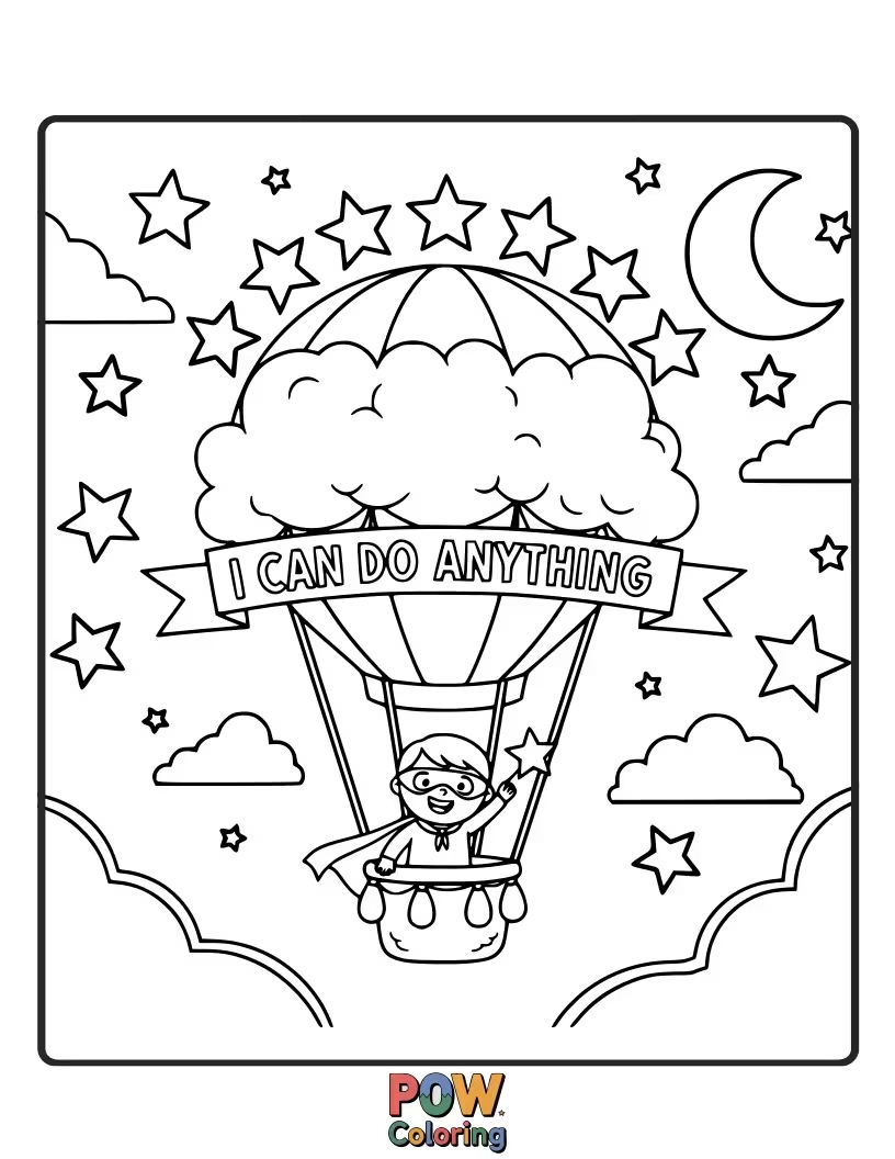 Free coloring page of A sleepy fox nestled in a cozy den, reminding you to rest, recharge, and believe in your dreams.