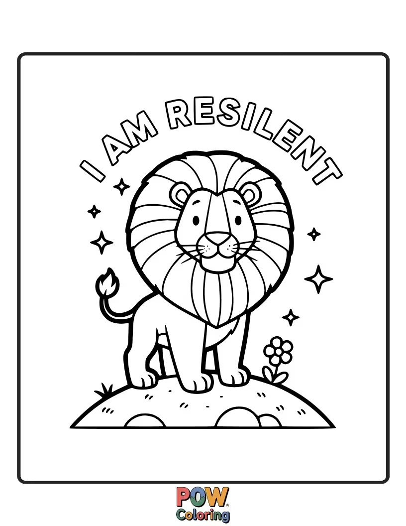 Free coloring page of A small but sturdy sprout growing through cracks in pavement, showcasing inner toughness.