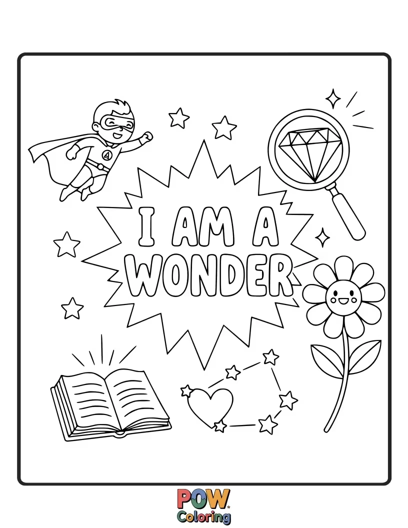 Free coloring page of A curious squirrel discovering a hidden acorn, encouraging exploration and a sense of awe.