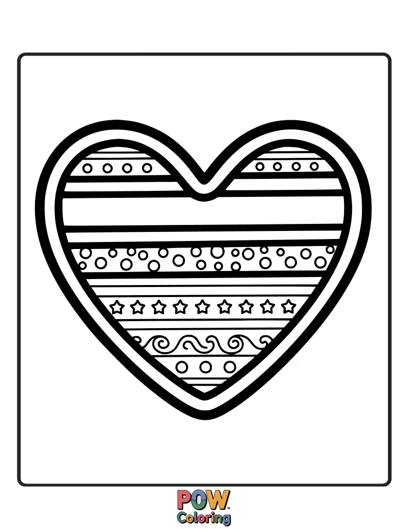 Free coloring page of A cute rug featuring alternating wide and narrow stripes. A classic design for a sweet, colorful addition to any room.