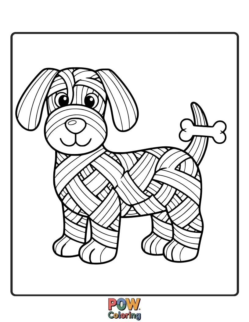 Free coloring page of Adorable dogs depicted as if woven from colorful yarn, showcasing intricate patterns and delightful textures for a unique coloring experience.
